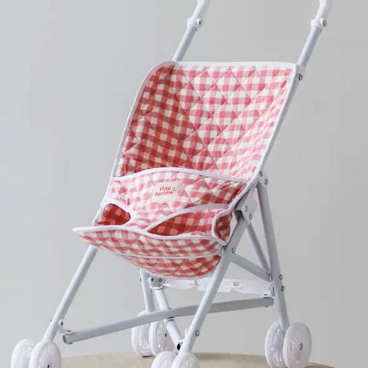 Pink Gingham Stroller