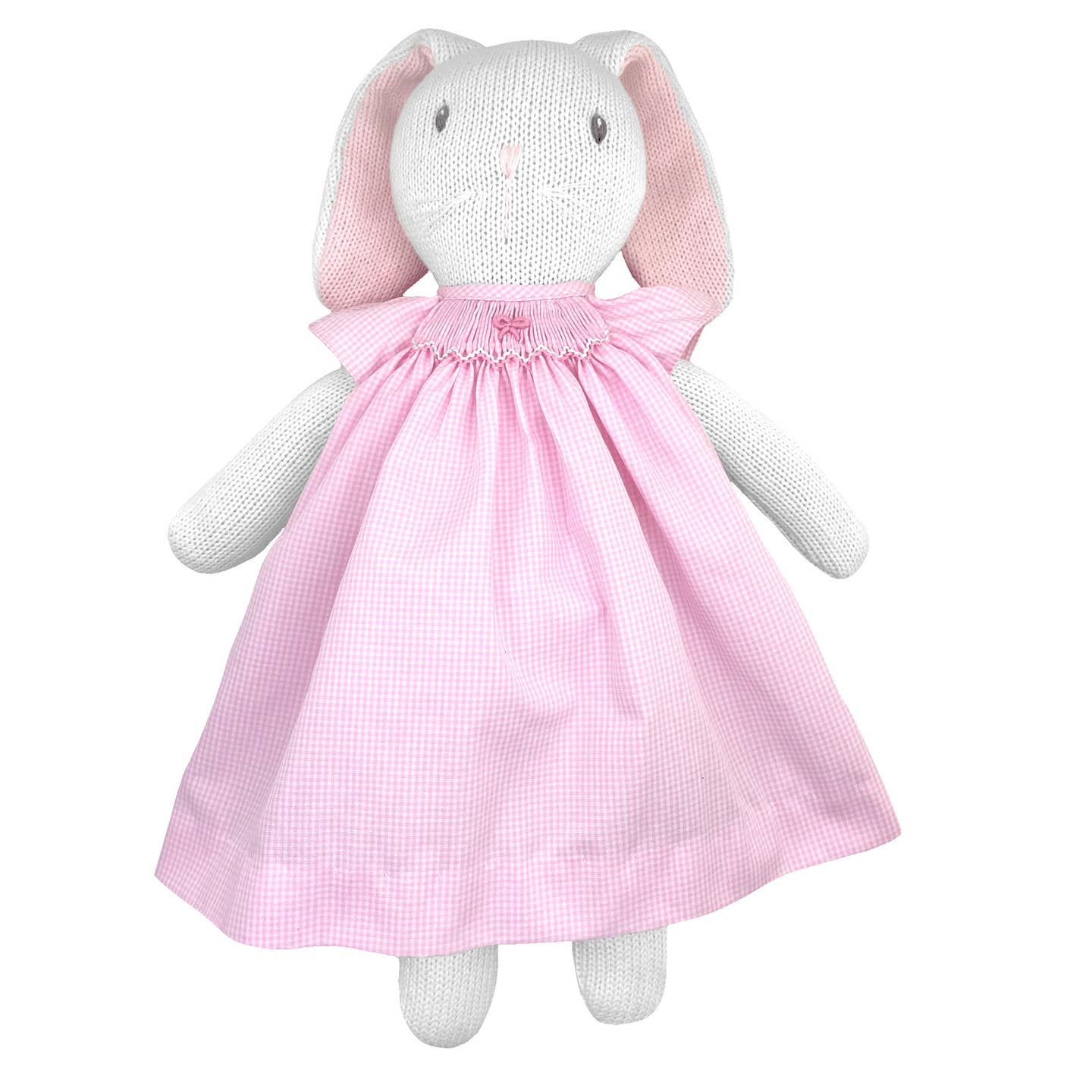 Bunny with Pink Check Dress