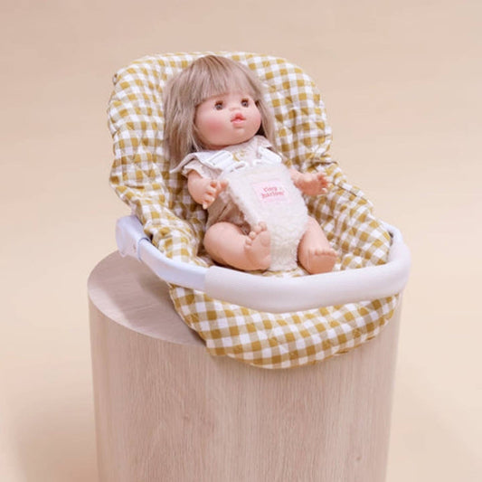 Mustard Gingham Car Seat