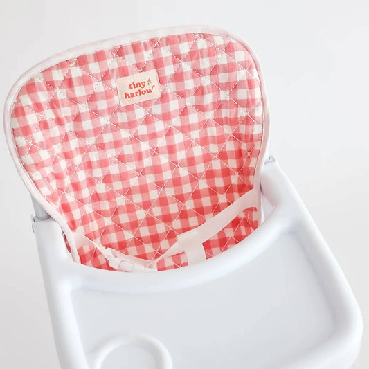 Pink Gingham High Chair