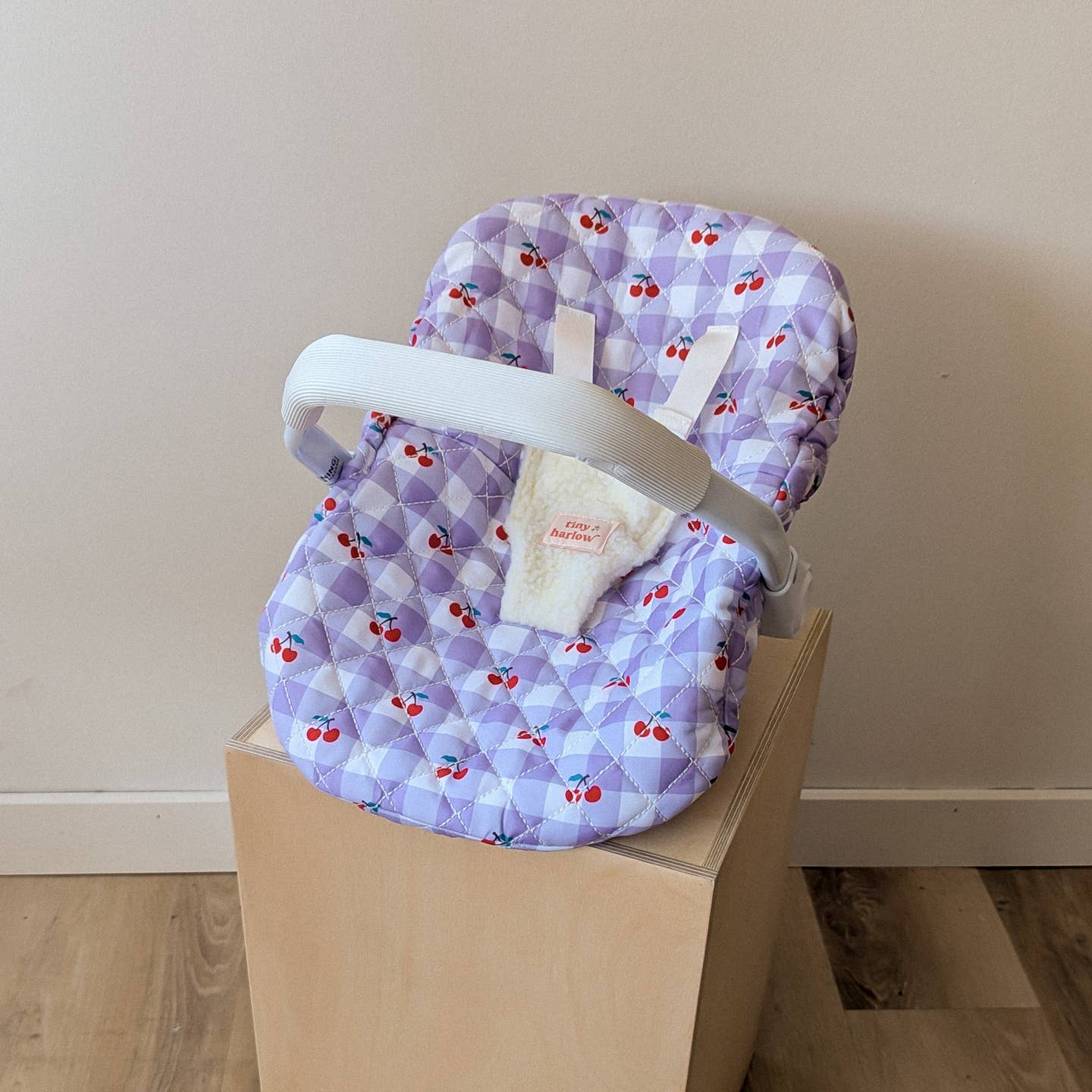 Cherry Gingham Car Seat