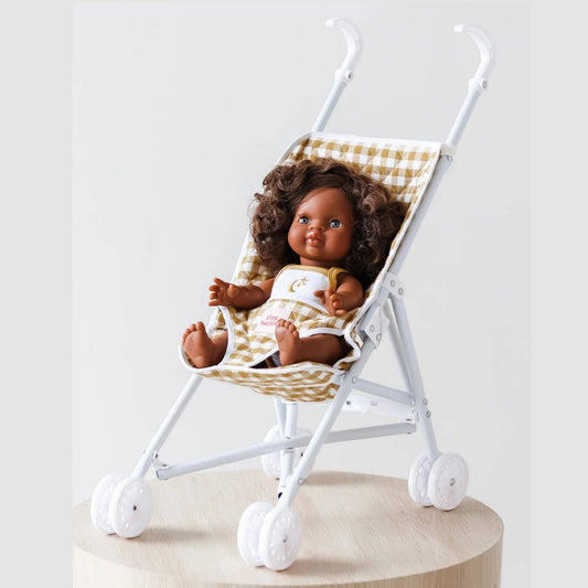 Mustard Gingham Stroller