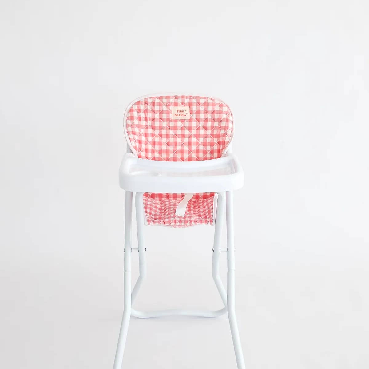 Pink Gingham High Chair