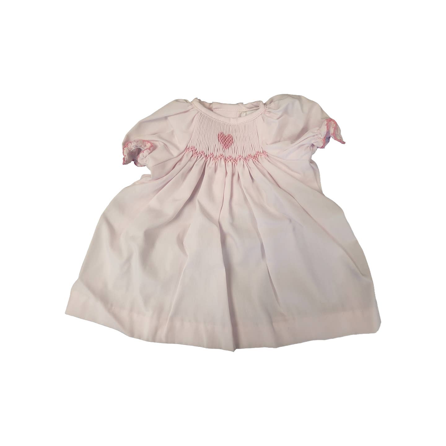 Pink Smocked Heart Dress